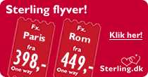 fx. Paris oneway fra 349,-